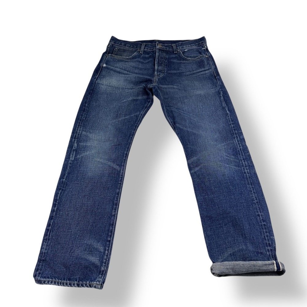 Wallace Barnes Straight‎ Fit Jeans Dark Wash Denim Mens 30x30 Made in USA